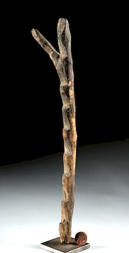 Early 20th C. African Dogon Wooden Votive Ladder