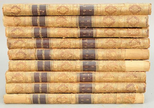 Boydell, "The Dramatic Works of Shakespeare" folio size, 9 volumes #'s 1-9 revised by George Steevens London, printed by w. Bulmer &...