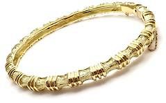 Tiffany & Co 18k Yellow Gold Bamboo Bangle Bracelet