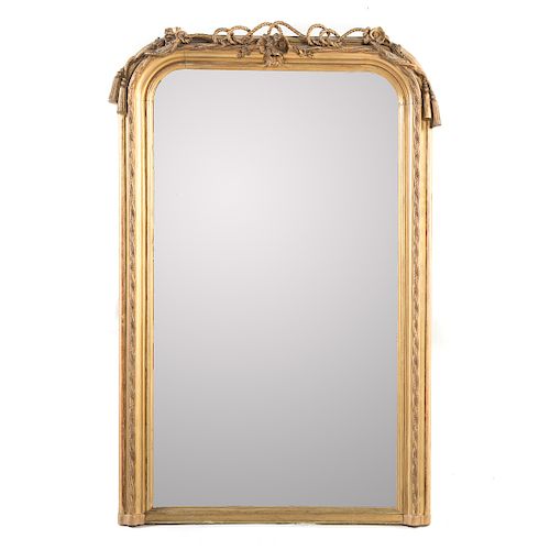 Louis Philippe gilt wood mirror