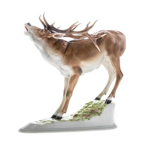 Herend porcelain large deer