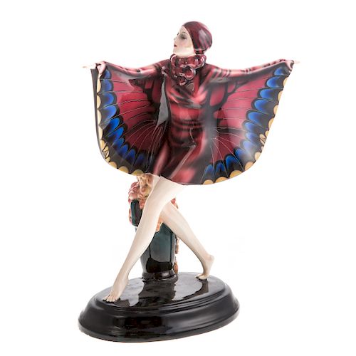 Goldscheider Art Deco figure of Butterfly Girl