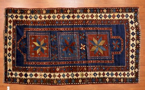 Antique Kazak rug, approx. 4.7 x 8.3