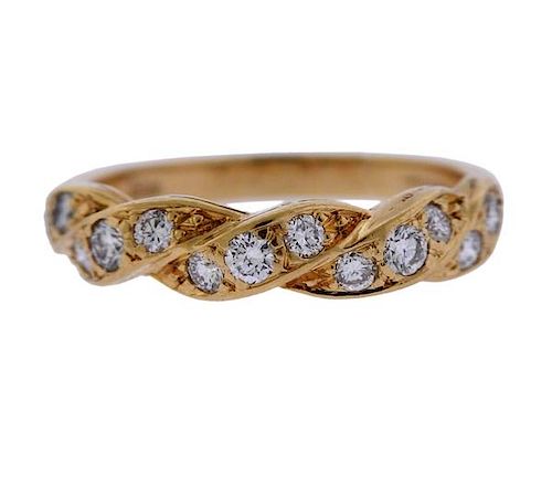 Tiffany &amp; Co 18k Gold Diamond Ring 