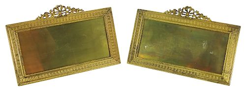 Pair of French Brass Ormolu Picture Frames