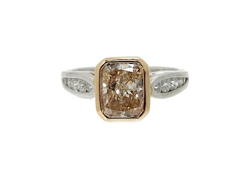 AGL Certified 1.84ct Natural Fancy Pinkish Brown