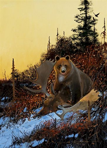 Nicholas Coleman (b. 1978) Hazards of the Trail, Grizzly