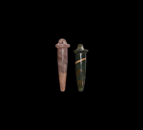Egyptian Papyrus Column Amulet Group
