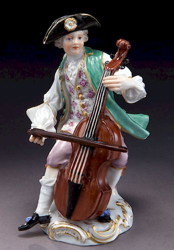 Meissen "Cellist from Orchestra of Gallants"
