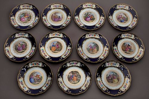 (11) Meissen cabinet plates,