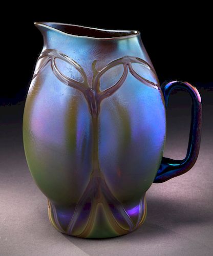 Unusual early Tiffany pitcher,