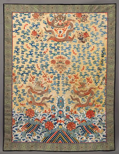 Chinese Qing Imperial embroidery,