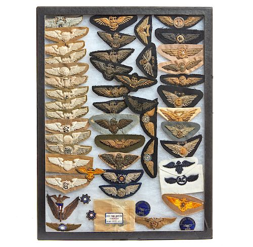 22 Bullion Embroidered Wings, a Metal Flight Surgeon's Wing, Early Republican Chinese Wings and More