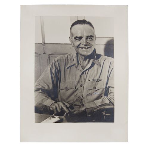 Autographed Photograph of Admiral William "Bull" Halsey, c. 1945