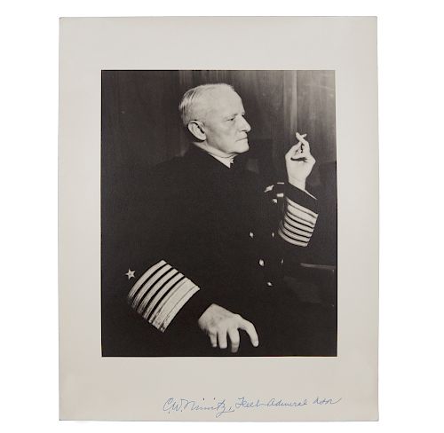 Autographed Photograph of Admiral Chester W. Nimitz, c. 1945