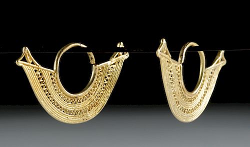 Sinu 15K+ Gold Earrings, 6.3 g (pr)