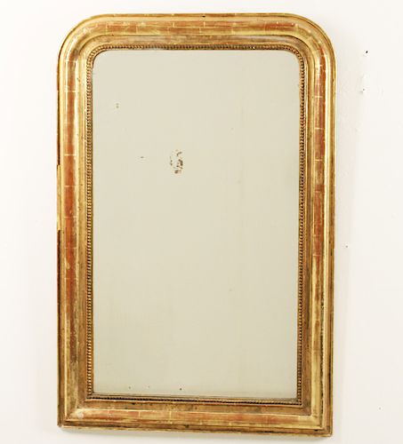 LOUIS PHILIPPE FRENCH CARVED MIRROR, 19TH C.