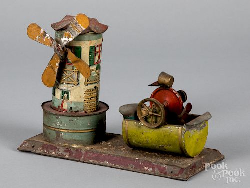 Mohr & Krauss tin windmill steam toy accessory
