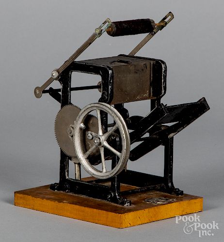 Falk iron printing press steam toy accessory