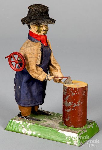 Schoenner painted tin man steam toy accessory