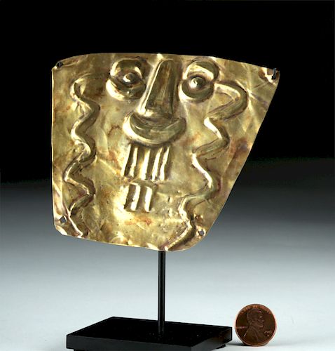Paracas 12K Gold Mask of Trophy Head