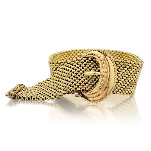 Vintage Gold Buckle Bracelet