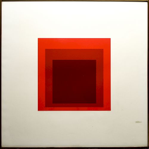 Josef Albers "IS - JP", 1972 Color Serigraph