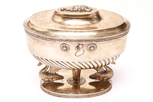 Biornstedt Swedish Sterling Silver Tea Caddy 1821