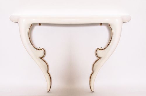 Hollywood Regency Wall Mounted Console Table