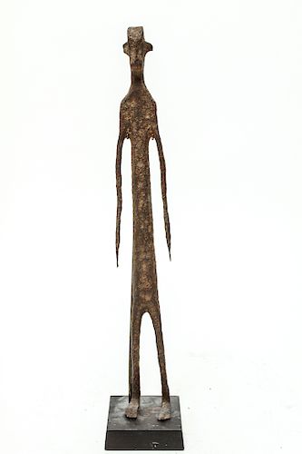 Giacometti Manner Modern Iron Figural Sculpture