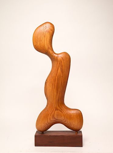 "Rathjen" Modern Abstract Wood Sculpture