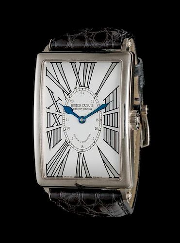 An 18 Karat White Gold Curvex Observatory Wristwatch, Roger Dubuis,