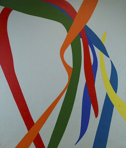 BEST, Terryl. Oil on Canvas. "Ribbons IV".