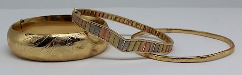 JEWELRY. 14kt Gold Bracelets.
