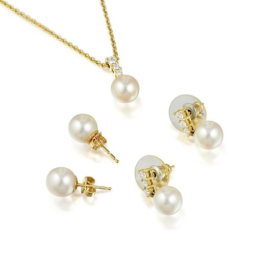 Mikimoto Pearl and Diamond Jewelry