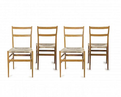Gio Ponti, Four 'Leggera' chairs, 1949/50