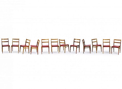 Melchiorre Bega, Twelve '103' side chairs, 1960