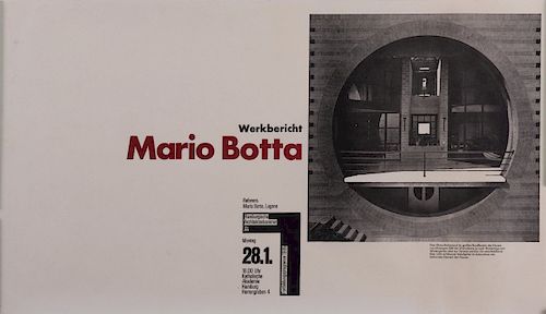 M. Botta, 3 'posters and 'work report Mario Botta'