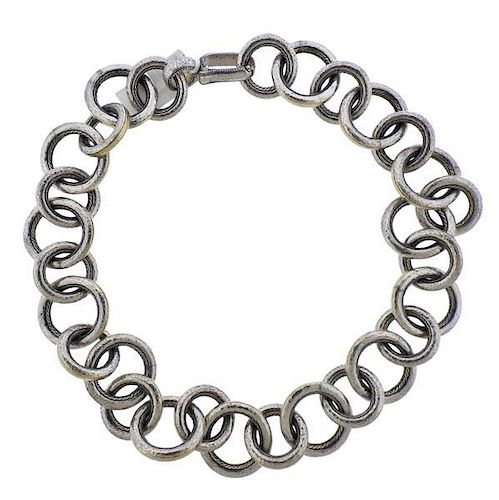 Gurhan Galahad 24K Gold Silver Link Chain Necklace