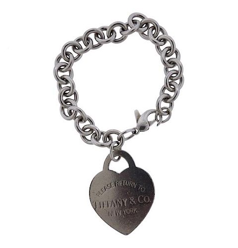 Tiffany &amp; Co Return to Tiffany Sterling Heart Tag Bracelet