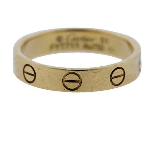 Cartier Love 18k Gold Wedding Band Ring Sz 51