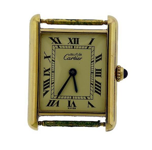 Cartier Must De Vermeil Quartz Watch