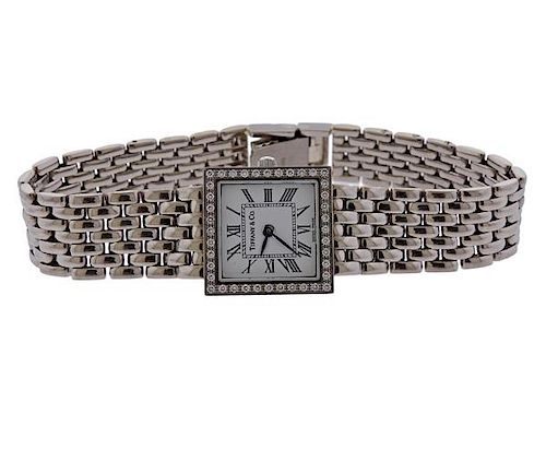 Tiffany &amp; Co 14K Gold Diamond Watch