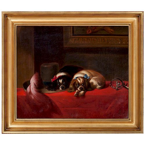 Portrait of Two King Charles Spaniels, After Edwin Landseer 