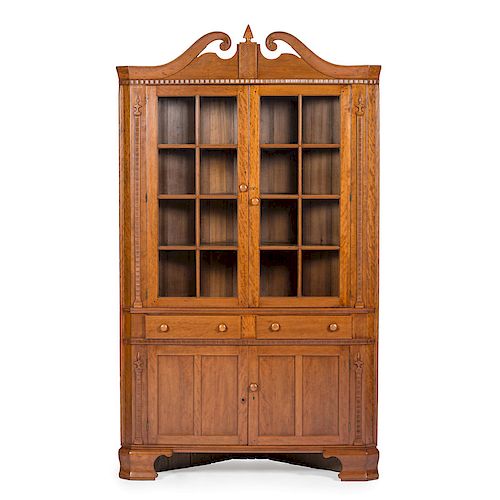 Chippendale-style Corner Cupboard