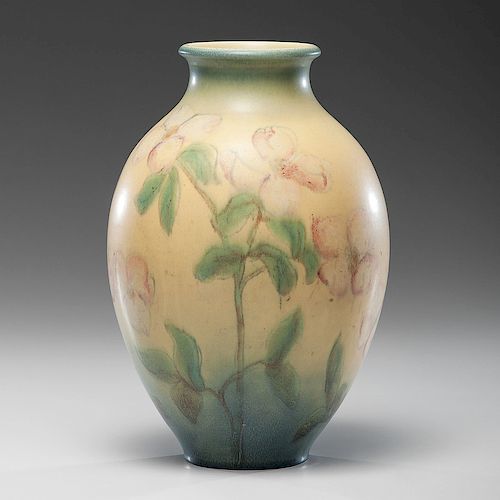 Rookwood Pottery Matte Glaze Vase, Delia Workum