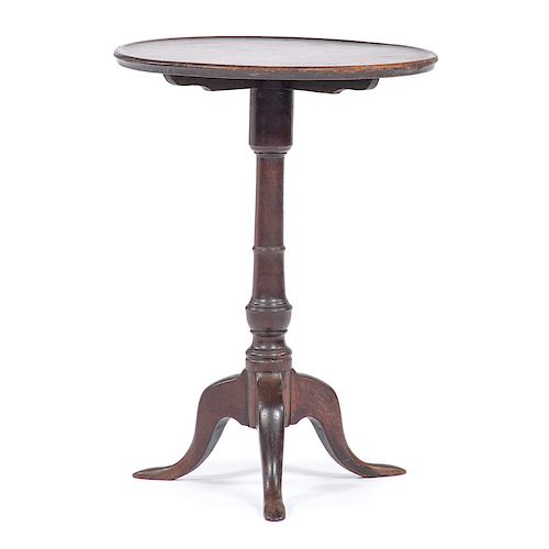 Queen Anne Dish Top Candle Stand