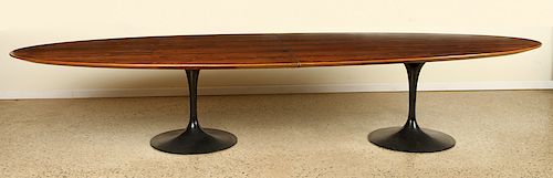 RARE KNOLL ROSEWOOD DINING TABLE TULIP BASES 1960