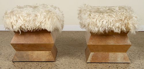 PATAGONIA GOAT COVERED BENCHES PARCHMENT BASES