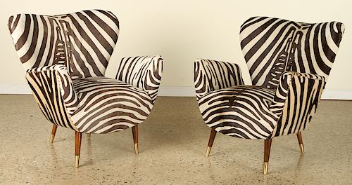 PAIR ITALIAN BUTTERFLY CHAIRS PAOLO BUFFA STYLE